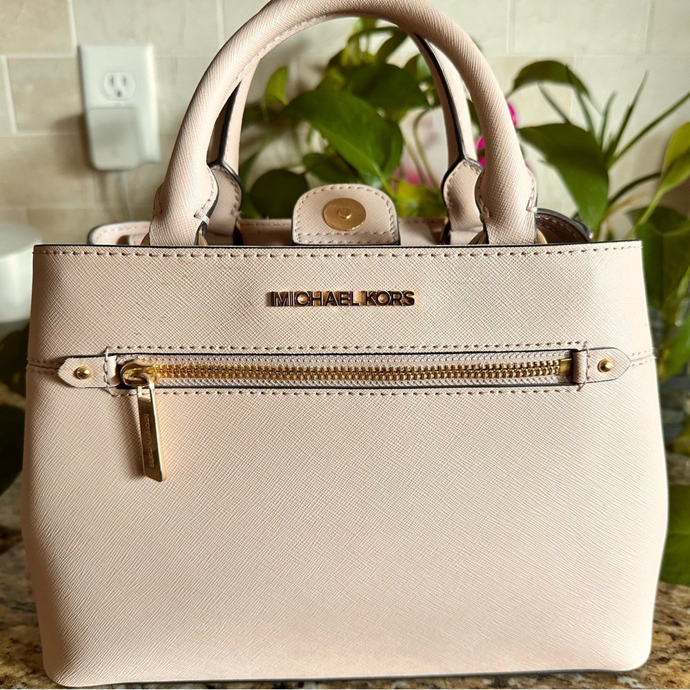 Michael Kors Blush Saffiano Leather Satchel